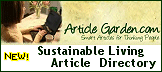 Sustainable Living Directory, Article Garden
