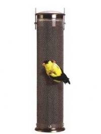 Aspects Quick-Clean Small Nyjer Tubular Feeder - Brushed Nickel