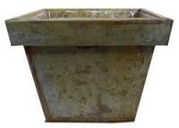 Square Tin Planter 7